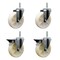 Service Caster 5 Inch Nylon Wheel Swivel 34 Inch Threaded Stem Caster Set 2 Brakes SCC SCC-TS20S514-NYS-34212-2-PLB-2 - alternate 1